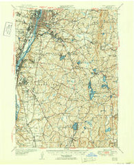 Troy New York Historical topographic map, 1:62500 scale, 15 X 15 Minute, Year 1950