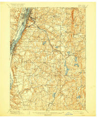 Troy New York Historical topographic map, 1:62500 scale, 15 X 15 Minute, Year 1898