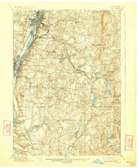 Troy New York Historical topographic map, 1:62500 scale, 15 X 15 Minute, Year 1898