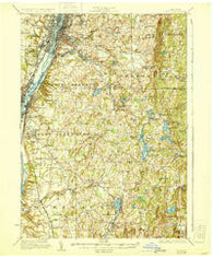 Troy New York Historical topographic map, 1:62500 scale, 15 X 15 Minute, Year 1928