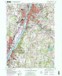 Troy South New York Historical topographic map, 1:24000 scale, 7.5 X 7.5 Minute, Year 1953