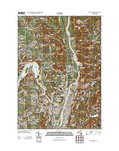 Troy North New York Historical topographic map, 1:24000 scale, 7.5 X 7.5 Minute, Year 2013