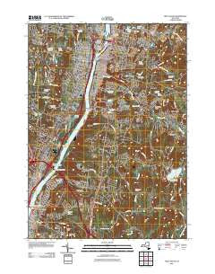 Troy South New York Historical topographic map, 1:24000 scale, 7.5 X 7.5 Minute, Year 2011