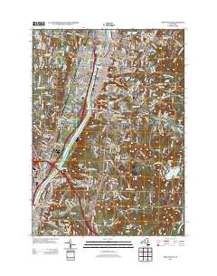 Troy South New York Historical topographic map, 1:24000 scale, 7.5 X 7.5 Minute, Year 2013