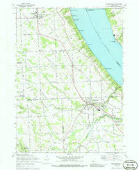 Trumansburg New York Historical topographic map, 1:24000 scale, 7.5 X 7.5 Minute, Year 1970