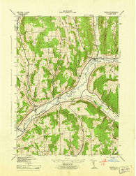 Truxton New York Historical topographic map, 1:31680 scale, 7.5 X 7.5 Minute, Year 1944