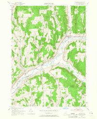 Truxton New York Historical topographic map, 1:24000 scale, 7.5 X 7.5 Minute, Year 1955