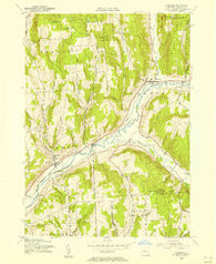 Truxton New York Historical topographic map, 1:24000 scale, 7.5 X 7.5 Minute, Year 1955