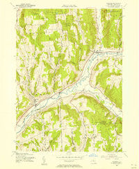 Truxton New York Historical topographic map, 1:24000 scale, 7.5 X 7.5 Minute, Year 1955