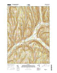 Truxton New York Current topographic map, 1:24000 scale, 7.5 X 7.5 Minute, Year 2016