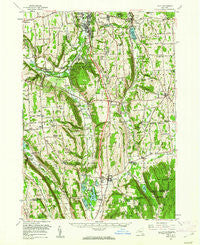 Tully New York Historical topographic map, 1:62500 scale, 15 X 15 Minute, Year 1955