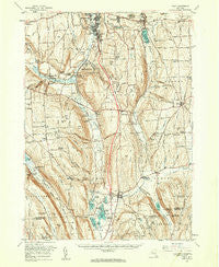 Tully New York Historical topographic map, 1:62500 scale, 15 X 15 Minute, Year 1955