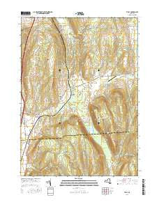 Tully New York Current topographic map, 1:24000 scale, 7.5 X 7.5 Minute, Year 2016