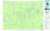 Tupper Lake New York Historical topographic map, 1:100000 scale, 30 X 60 Minute, Year 1985