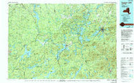 Tupper Lake New York Historical topographic map, 1:100000 scale, 30 X 60 Minute, Year 1985