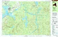 Tupper Lake New York Historical topographic map, 1:25000 scale, 7.5 X 15 Minute, Year 1999