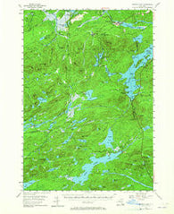 Tupper Lake New York Historical topographic map, 1:62500 scale, 15 X 15 Minute, Year 1954