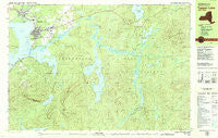 Tupper Lake New York Historical topographic map, 1:25000 scale, 7.5 X 15 Minute, Year 1979