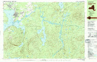 Tupper Lake New York Historical topographic map, 1:25000 scale, 7.5 X 15 Minute, Year 1979
