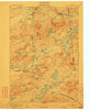 Tupper Lake New York Historical topographic map, 1:62500 scale, 15 X 15 Minute, Year 1907