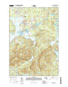 Tupper Lake New York Current topographic map, 1:24000 scale, 7.5 X 7.5 Minute, Year 2016