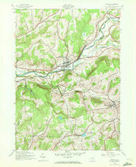 Unadilla New York Historical topographic map, 1:24000 scale, 7.5 X 7.5 Minute, Year 1943