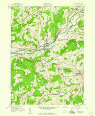 Unadilla New York Historical topographic map, 1:24000 scale, 7.5 X 7.5 Minute, Year 1943