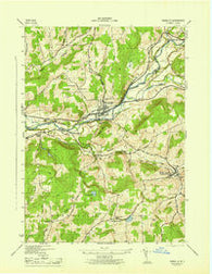 Unadilla New York Historical topographic map, 1:31680 scale, 7.5 X 7.5 Minute, Year 1945