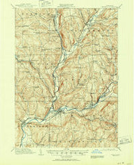 Unadilla New York Historical topographic map, 1:62500 scale, 15 X 15 Minute, Year 1918