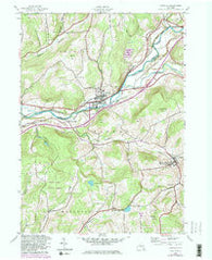 Unadilla New York Historical topographic map, 1:24000 scale, 7.5 X 7.5 Minute, Year 1943