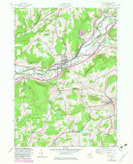Unadilla New York Historical topographic map, 1:24000 scale, 7.5 X 7.5 Minute, Year 1943