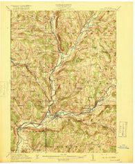 Unadilla New York Historical topographic map, 1:62500 scale, 15 X 15 Minute, Year 1918