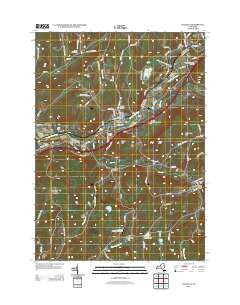 Unadilla New York Historical topographic map, 1:24000 scale, 7.5 X 7.5 Minute, Year 2013