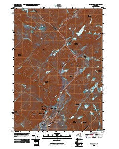 Underwood New York Historical topographic map, 1:24000 scale, 7.5 X 7.5 Minute, Year 2010