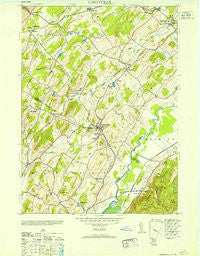 Unionville New York Historical topographic map, 1:24000 scale, 7.5 X 7.5 Minute, Year 1953
