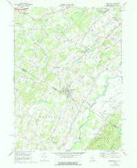 Unionville New York Historical topographic map, 1:24000 scale, 7.5 X 7.5 Minute, Year 1969