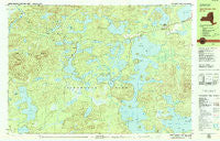 Upper Saranac Lake New York Historical topographic map, 1:25000 scale, 7.5 X 15 Minute, Year 1979