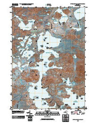Upper Saranac Lake New York Historical topographic map, 1:24000 scale, 7.5 X 7.5 Minute, Year 2010