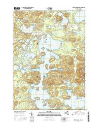 Upper Saranac Lake New York Current topographic map, 1:24000 scale, 7.5 X 7.5 Minute, Year 2016