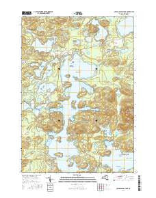 Upper Saranac Lake New York Current topographic map, 1:24000 scale, 7.5 X 7.5 Minute, Year 2016