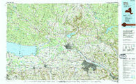 Utica New York Historical topographic map, 1:100000 scale, 30 X 60 Minute, Year 1985