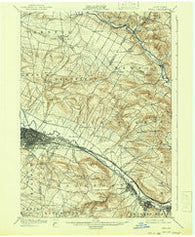 Utica New York Historical topographic map, 1:62500 scale, 15 X 15 Minute, Year 1900
