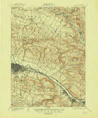 Utica New York Historical topographic map, 1:62500 scale, 15 X 15 Minute, Year 1900