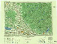 Utica New York Historical topographic map, 1:250000 scale, 1 X 2 Degree, Year 1957