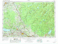 Utica New York Historical topographic map, 1:250000 scale, 1 X 2 Degree, Year 1962