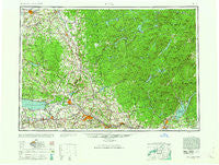 Utica New York Historical topographic map, 1:250000 scale, 1 X 2 Degree, Year 1962