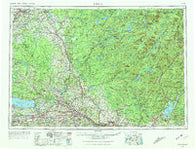 Utica New York Historical topographic map, 1:250000 scale, 1 X 2 Degree, Year 1962