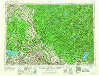 Utica New York Historical topographic map, 1:250000 scale, 1 X 2 Degree, Year 1967