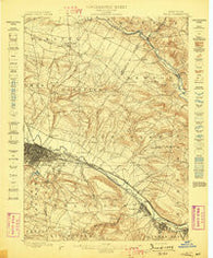 Utica New York Historical topographic map, 1:62500 scale, 15 X 15 Minute, Year 1898