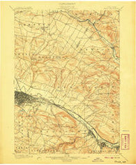Utica New York Historical topographic map, 1:62500 scale, 15 X 15 Minute, Year 1900